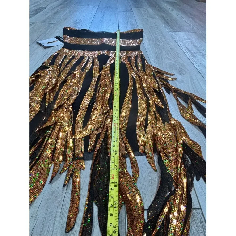 Sequence Queen Bee Dress Costume Dance Theater Cosplay Halloween Adult Size